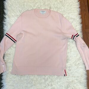 Thom Browne Pink Milano RWB Stripe Sweater